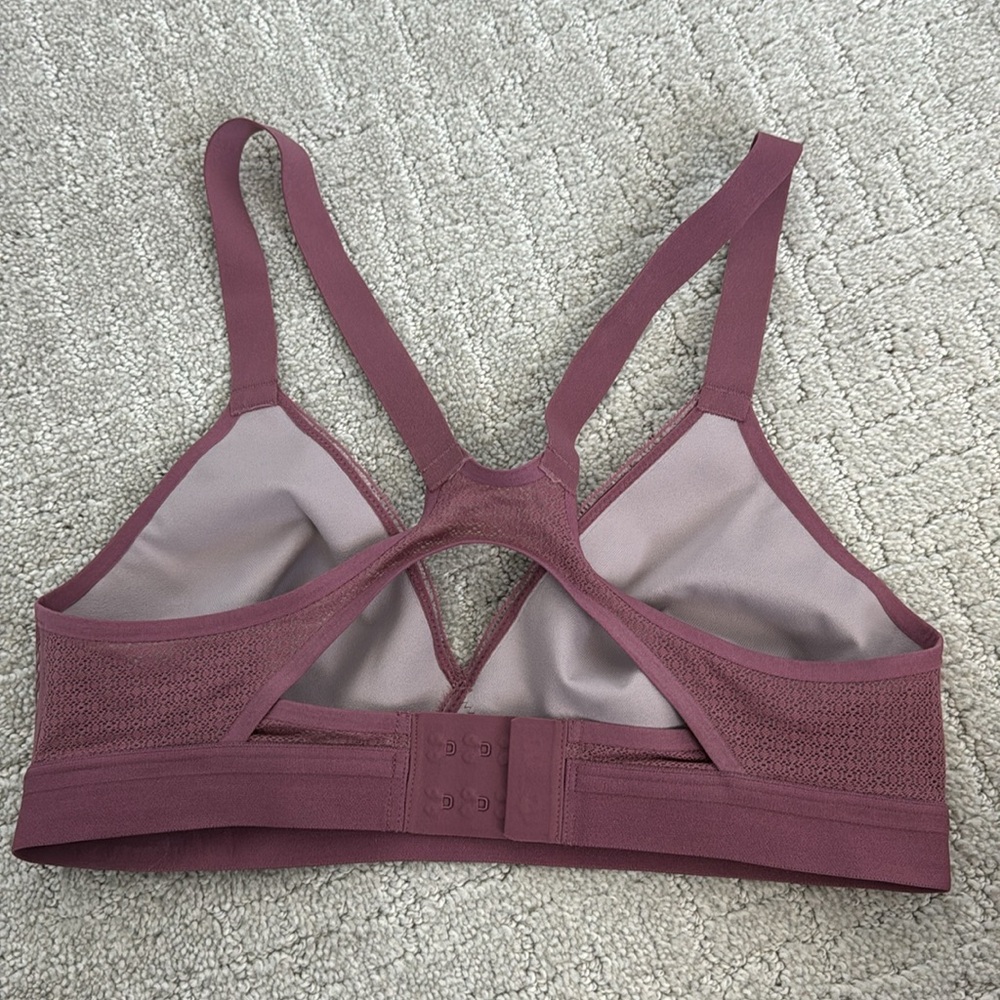 Lululemon Awake to Lace Bra Plumful / Smoky Blush purple Mauve sports bra yoga - Picture 5 of 7